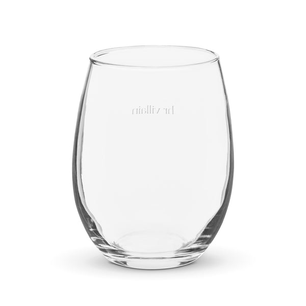 HR Villain stemless wine glass