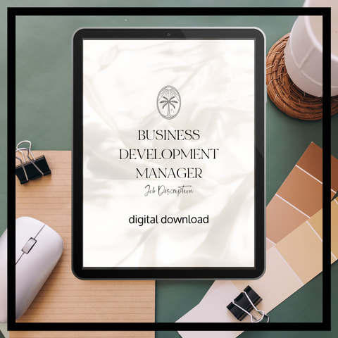 Business Development Manager Job Description